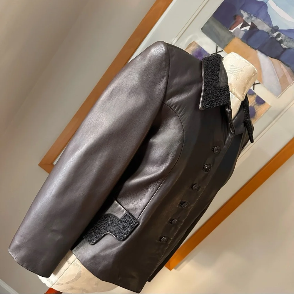 Zelda Genuine Leather Jacket 6 - Picture 4 of 11